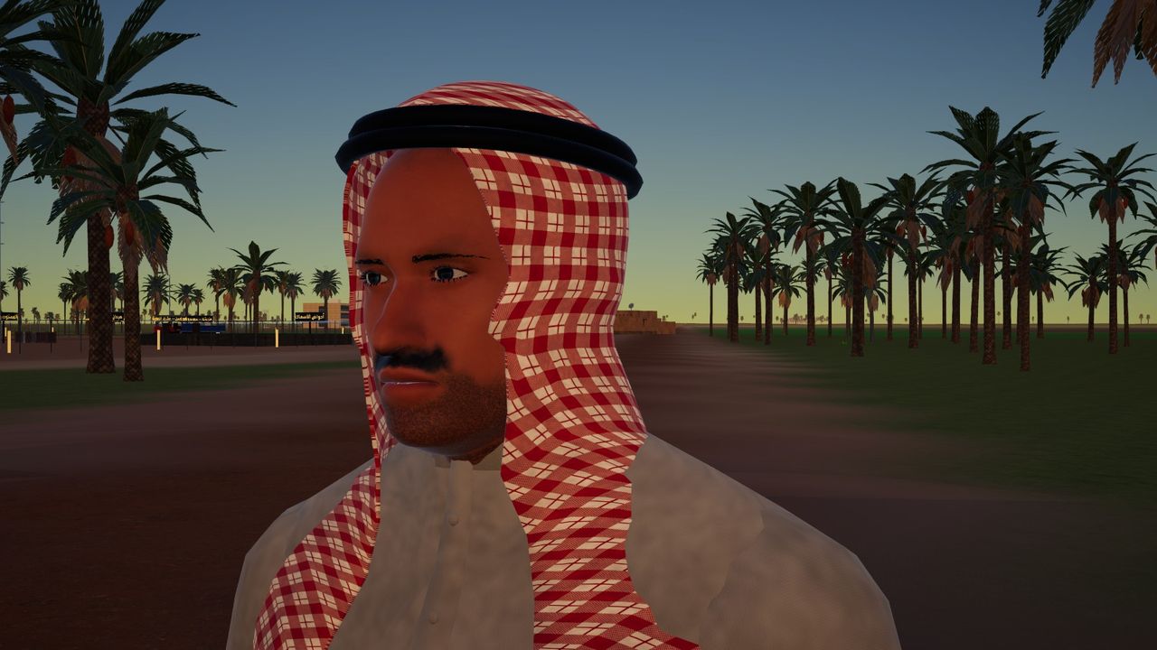وجه مزارع وقت الغروب